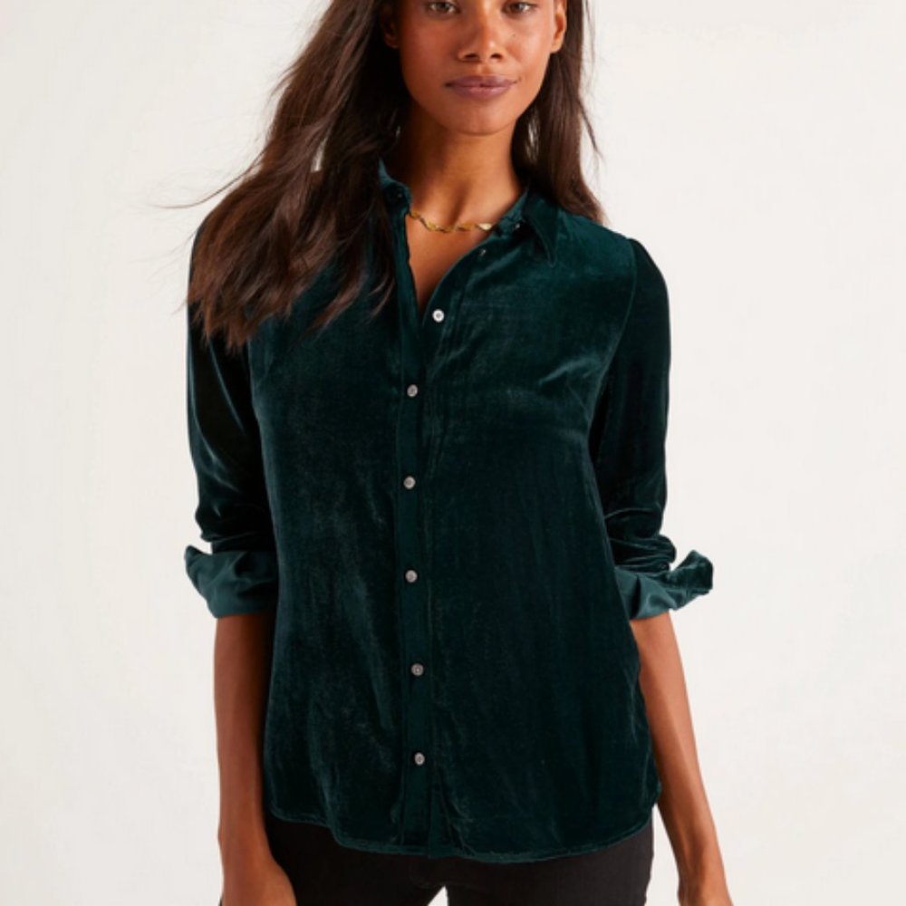 Boden Eloise Velvet Shirt